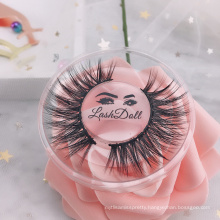Factory wholesale soft natural look faux false mink lashes ,mink eyelashes with free box custom eyelash packages